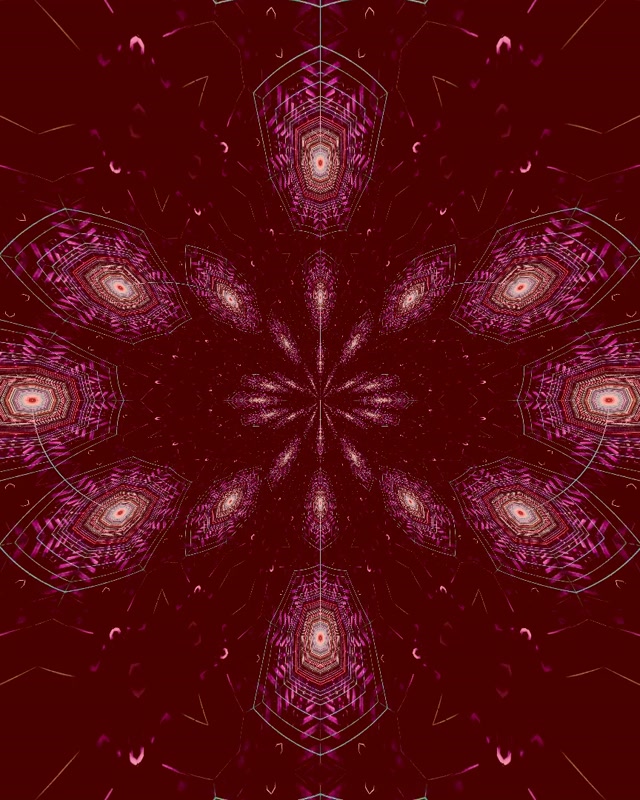 Pulsating Hexagon Neon Tunnel VJ Loop 4:5 Instagram 60fps Screensaver