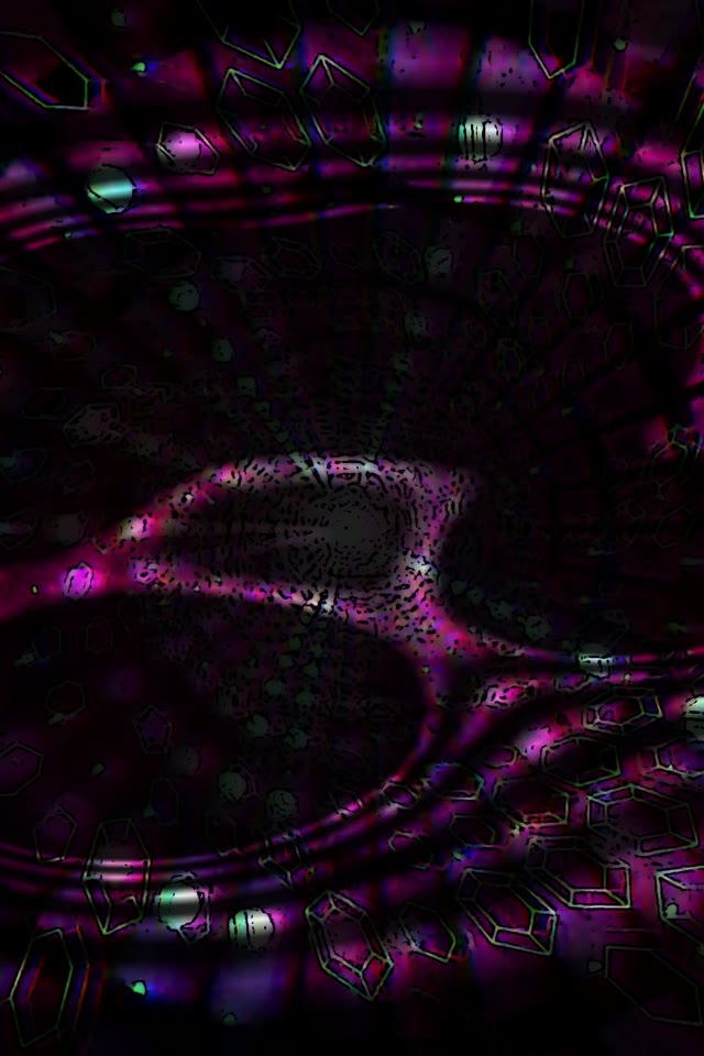 Neon Tunnel VJ Loop 9:16 60fps Screensaver | Pink Purple Geometric Motion