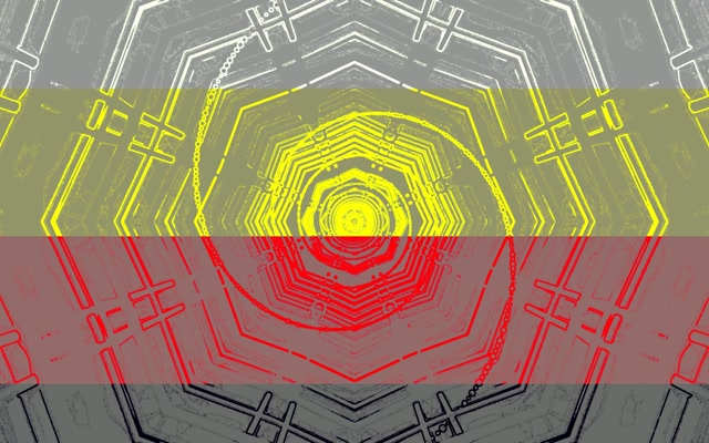 Neonový Tunel Azurový Zelený Šestiúhelník Vortex Vj Loop 16:10 Macbook 60fps Spořič Obrazovky