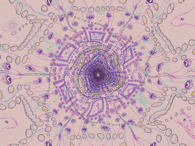 Neon Tunel Mandala Vír 4:3 Classic 60fps Spořič VjLoops