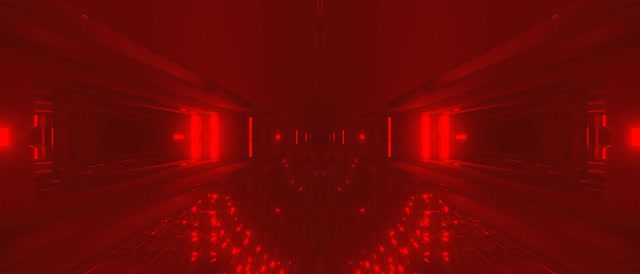 Červený Neon Tunel VJLoops 21:9 Ultrawide 60fps Spořič obrazovky Svítící Mřížka