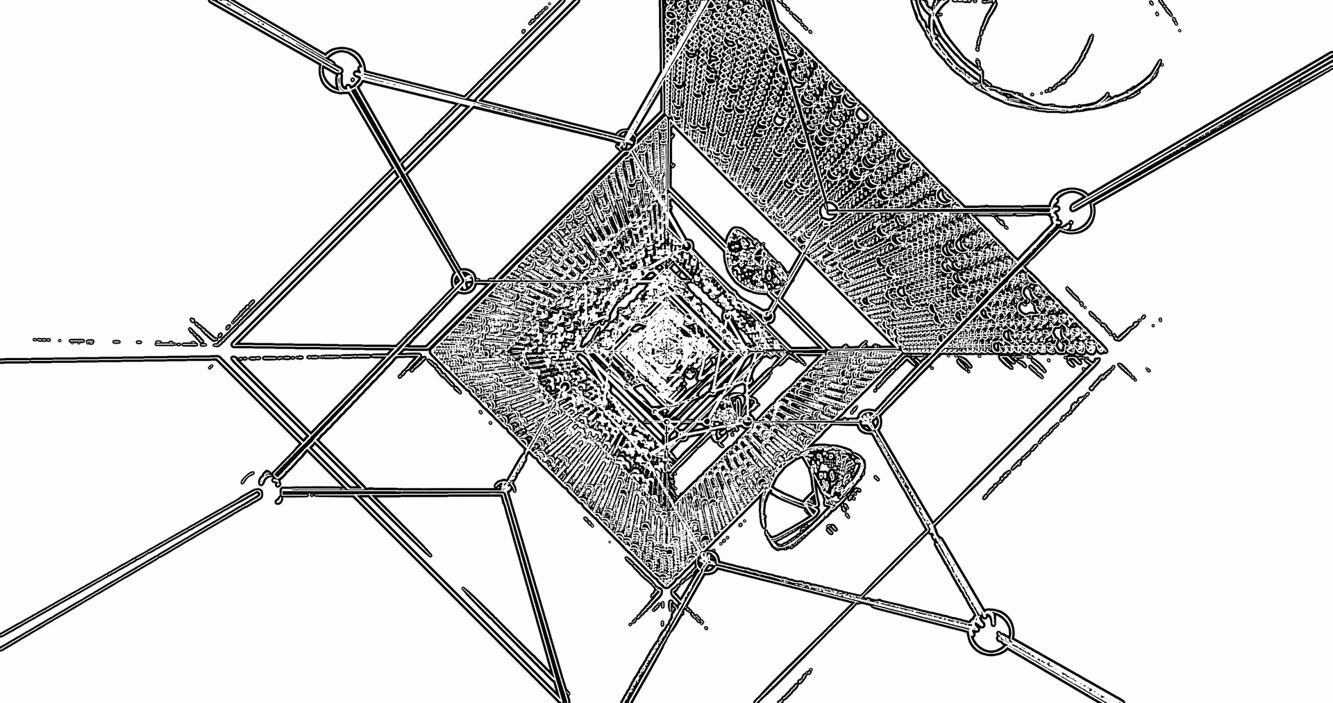 4k uhd 60fps sgrin tywyll twnnel neon patrymau diemwnt geometrig windows 11 vj loop