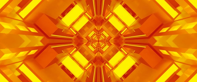 Twnnel Neon Caleidosgop Diemwnt Euraidd Dolen VJ 2.39:1 Cinemascope 60fps Arbedwr Sgrin