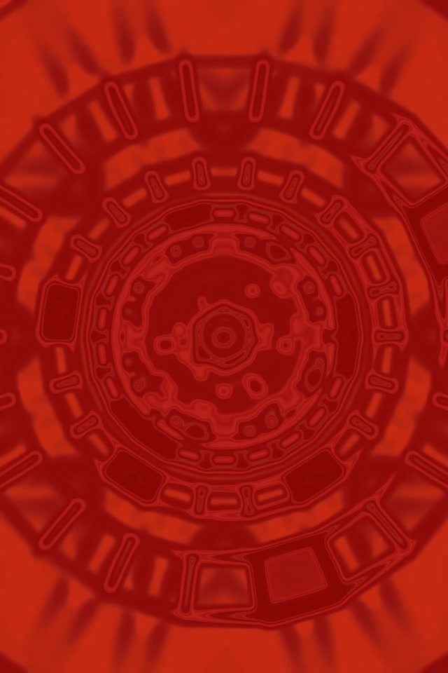 Twnnel Neon Coch Mandala Troellfaen VJLoops 2:3 Portread Llun 60fps Arbedwr Sgrin