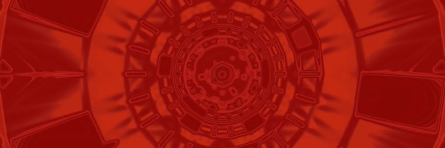 Mandala Coch Twnnel Neon VJLoops 3:1 Triple Wide 60fps Sgrinarbedwr