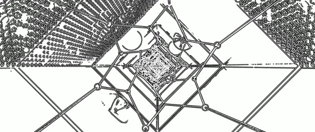 Sgrin Tywyll Twnnel Neon Geometrig 60fps 2.39:1 Cinemascope VJ Loop PC