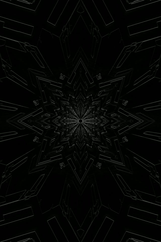 Twnnel Neon Seren Ffractal Tywyll 2:3 Portread Llun 60fps Arbedwr Sgrin Vj Loop