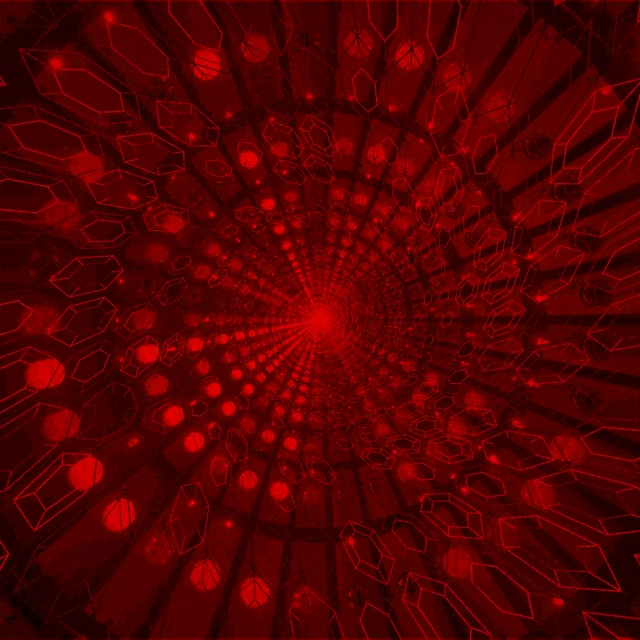 Twnnel Neon Grisial Coch VJLoops 1:1 Sgwâr 60fps Arbedwr Sgrin