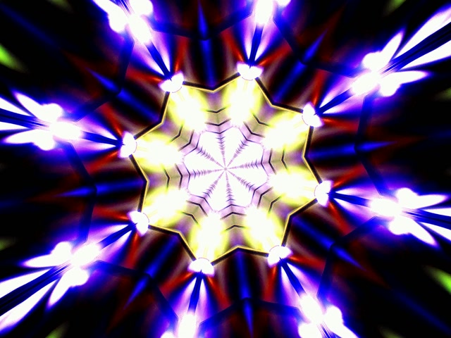 Twnnel Neon Ffrwydriad Kaleidoscope Vj Loop 4:3 Clasurol 60fps Arbedwr Sgrin