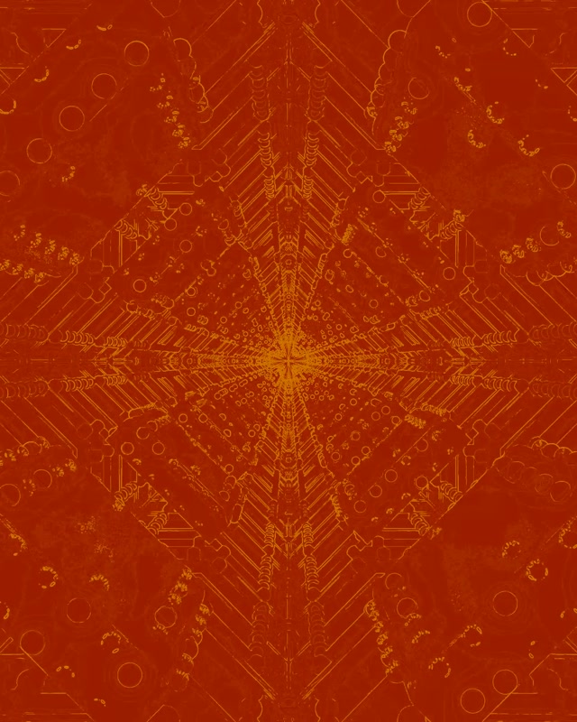 VJLoops Twnnel Neon Kaleidosgop Aur Coch Seren Ffrwydriad 4:5 Instagram 60fps Arbed Sgrin