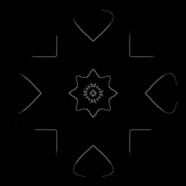 Twnnel Neon Mandala Pluen Eira Tywyll 1:1 Sgwâr 60fps Sgrinarbedwr VJLoops