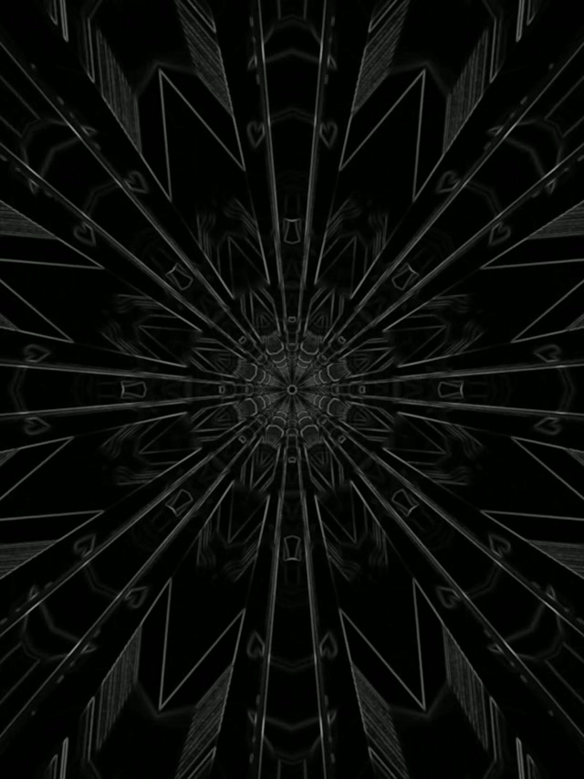 Twnnel Neon Ffrwydrad Rheiddiol Tywyll Arbedwr Sgrin 3:4 iPad Portread 60fps Dolen Vj