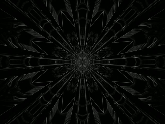 Twnnel Neon Mandala Pig Rheiddiol Tywyll Dolen Vj 4:3 Clasurol 60fps Arbedwr Sgrin