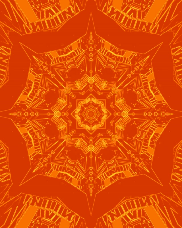Twnnel Neon Seren Mandala Oren Vj Loop 4:5 Instagram 60fps Arbedwr Sgrin