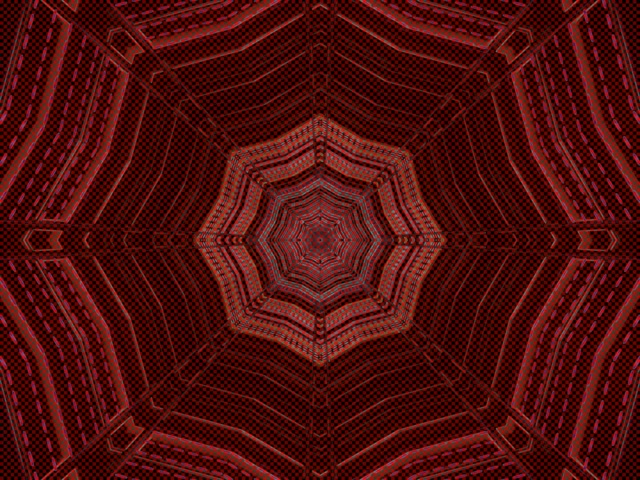 Twneli Neon Octagon Coch Vortex Vj Loop 4:3 Clasurol 60fps Sgrinlun