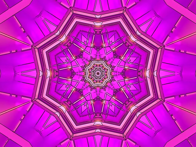 Twnnel Neon Caleidosgop Seren Magenta Vj Loop 4:3 Clasurol 60fps Arbedwr Sgrin