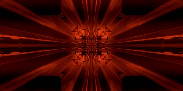 Red Fractal Kaleidoscope Neon Tunnel Vj Loop 2:1 Univisium 60fps Screensaver