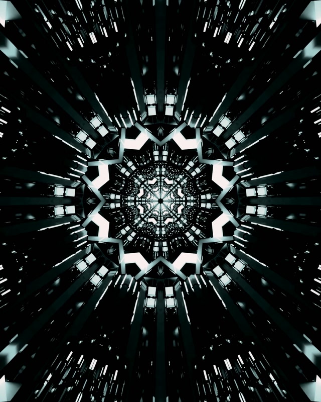 Twnnel Neon Kaleidosgop Seren Vj Loop 4:5 Instagram 60fps Screensaver