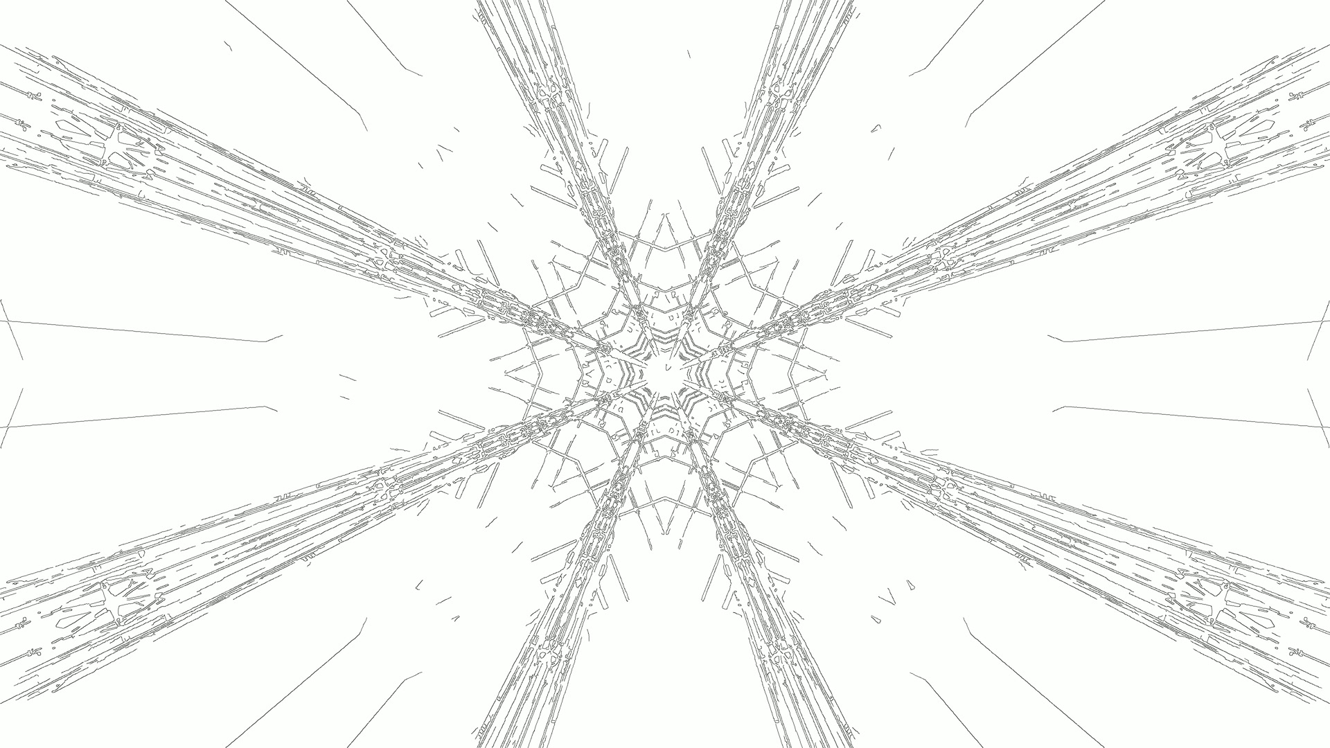 twnnel neon arbed sgrin 4K UHD 60fps gwyn geometrig ffrwydriad seren VJLoops windows 11