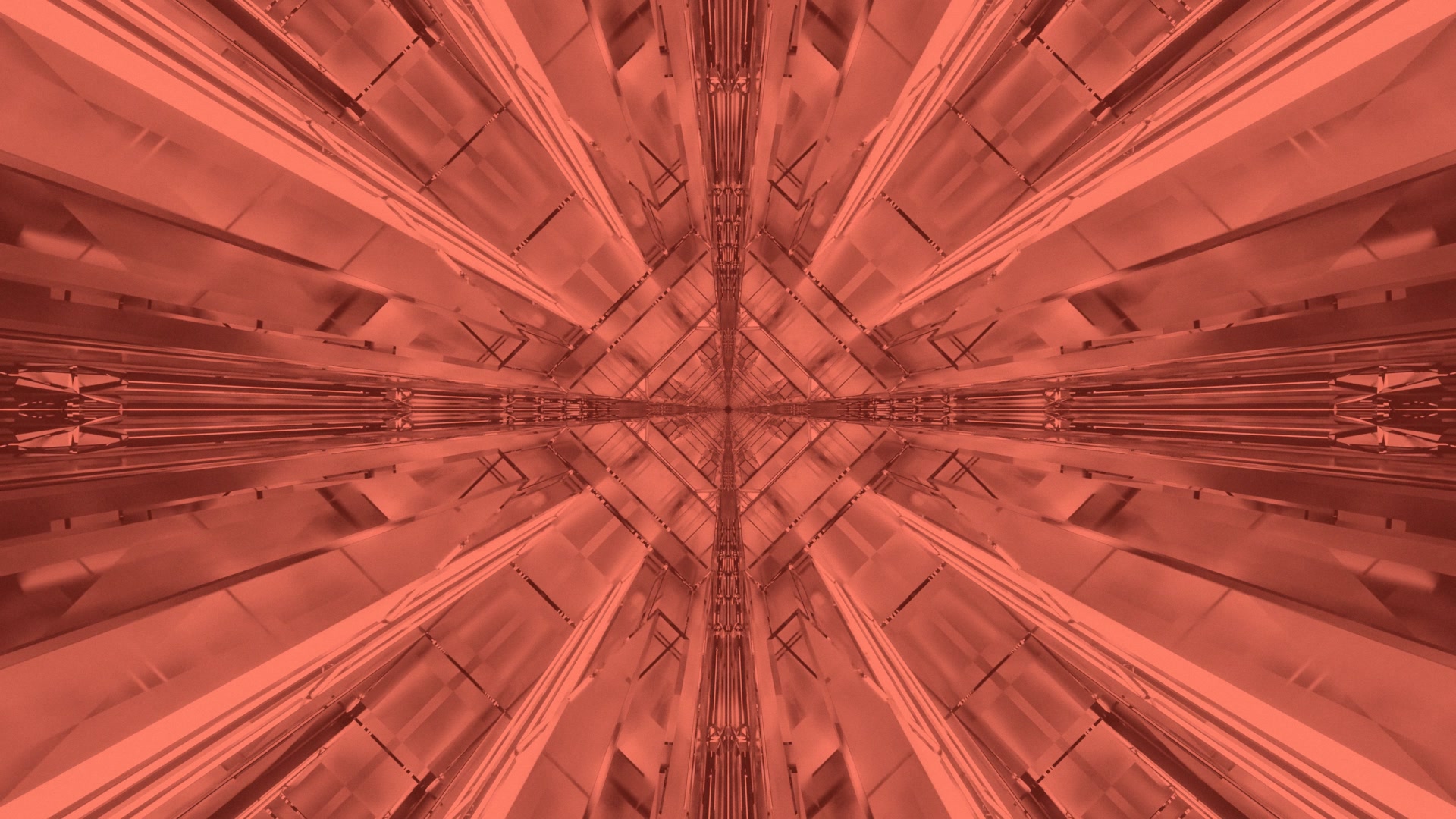 Twnnel Neon Coch Caleidosgop 4K UHD 60fps arbedwr sgrin Dolen Vj