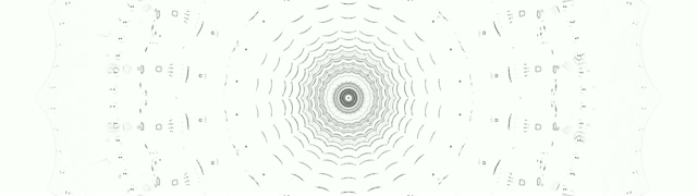 VJLoops Twnnel Mandala Geometrig Du Gwyn - Cefndir Symudiad Hypnotig Haniaethol...