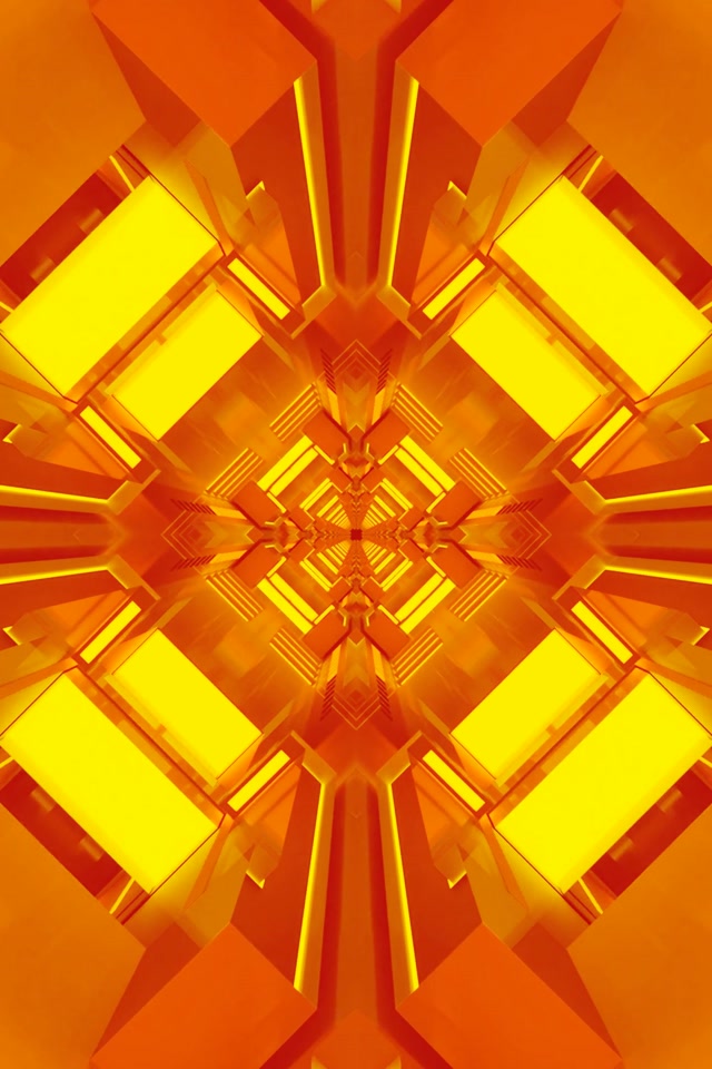 Twnnel Neon Rhwydwaith Diemwnt Oren Dolen VJ 2:3 Portread Ffoto 60fps Arbedwr Sgrin