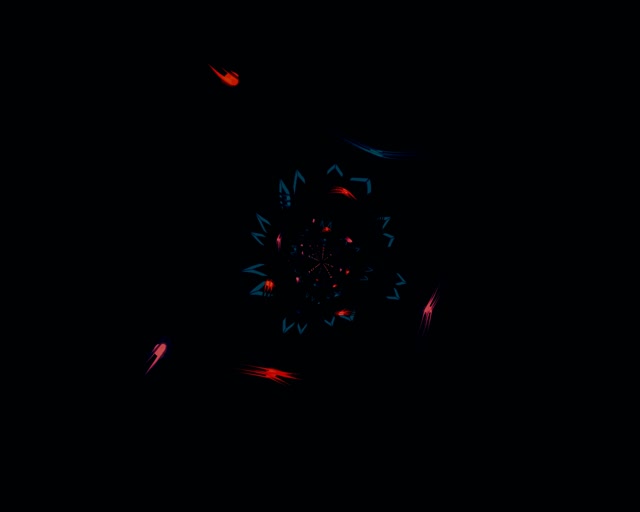 Twnnel Neon Kaleidoscope Spiral 60fps 5:4 industrial Screensaver VJ loop