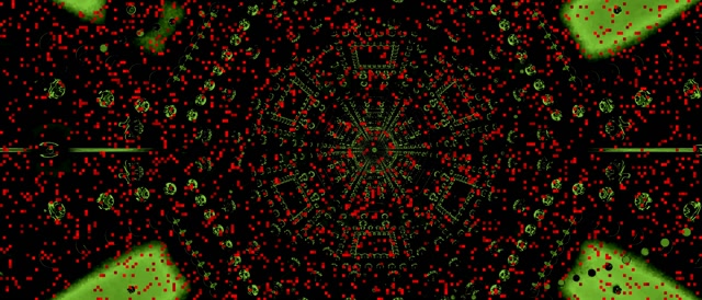 Twnnel Neon Gwe Picsel Coch Arbedwr Sgrin 21:9 Ultralydan 60fps Vj Loop