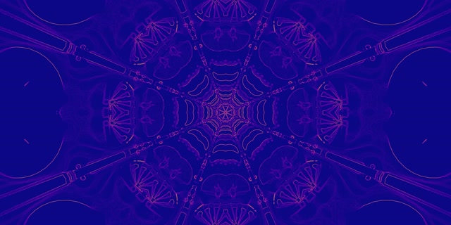 Twnnel Neon Porffor Caleidosgop Vj Loop 2:1 Univisium 60fps Sgrin Arbedwr