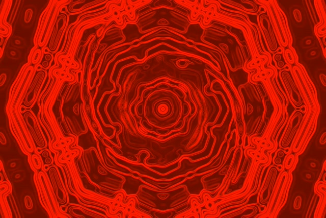 Twnnel Neon Coch Octagon Trobwll Vj Loop 3:2 Surface 60fps Arbedwr Sgrin