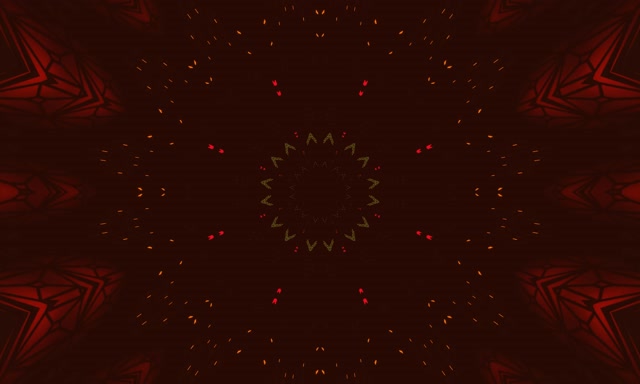 Vj loop Twnnel Neon Seren Mandala Coch Gwyrdd 5:3 llydan 60fps arbedwr sgrin