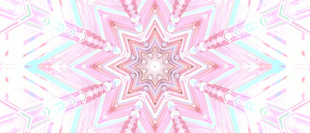 Twnnel Neon Kaleidoscope Seren Pinc Vj Loop 21:9 Ultralydan 60fps Arbedwr Sgrin