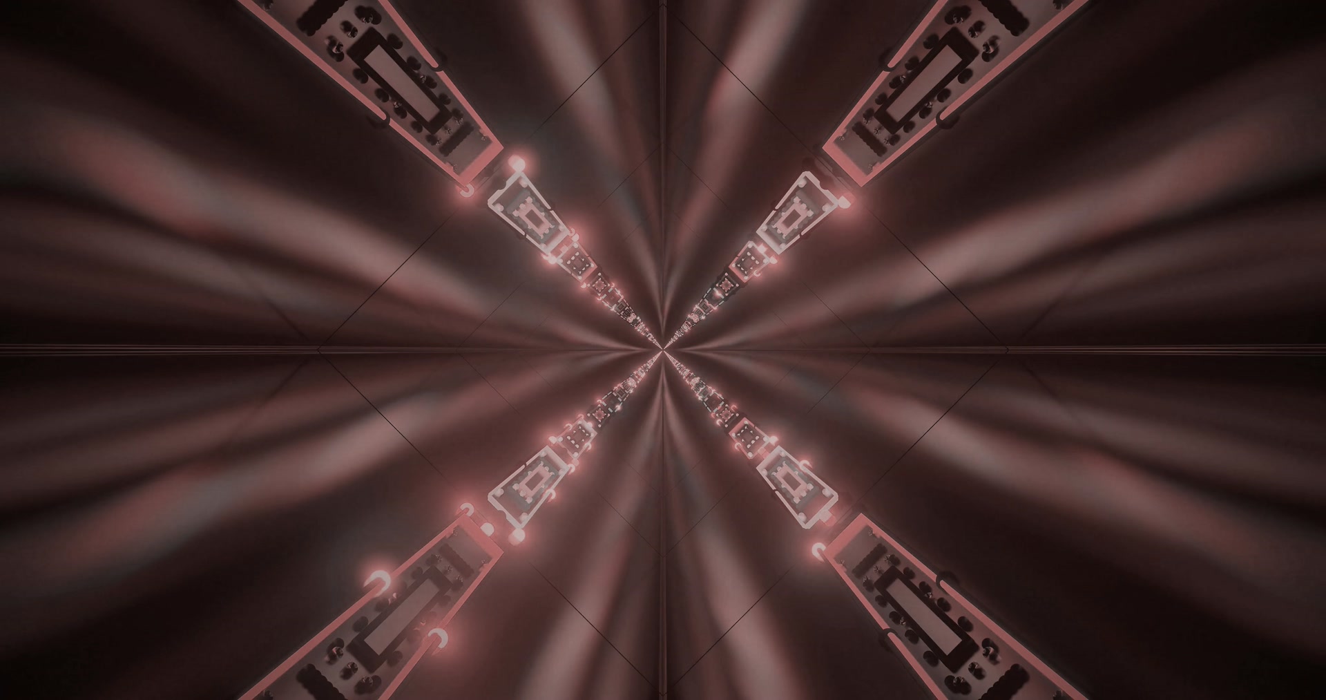 Rød Neon Tunnel Pauseskærm 4k UHD 60fps VJ Loop PC Laptop