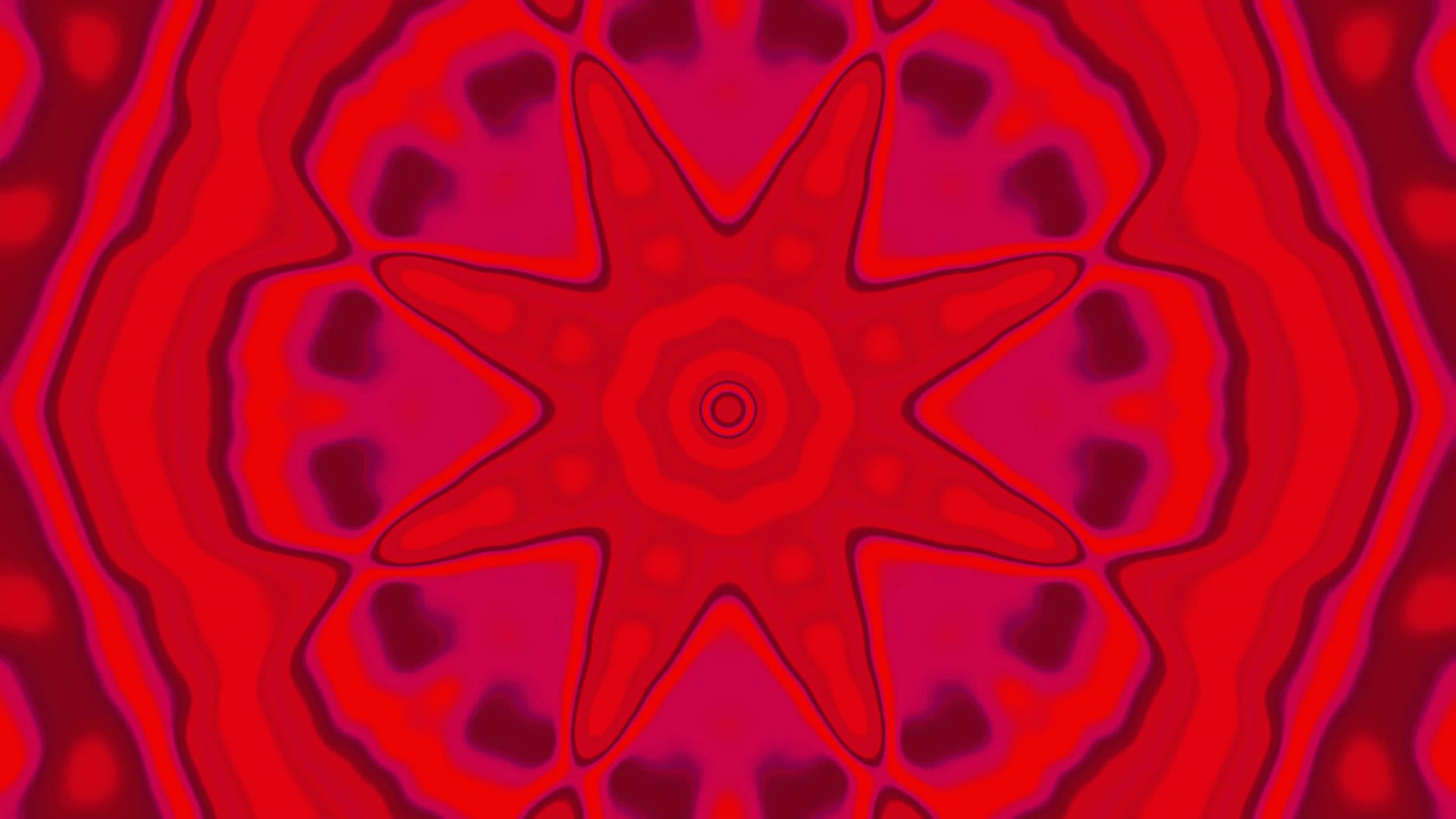 Rød Neon Tunnel Kaleidoskop Pauseskærm 4K UHD 60fps VJLoops