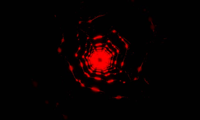 Red Pulsating Neon Tunnel Vortex Loop 5:3 Wide 60fps Screensaver