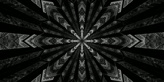 Sort Neon Tunnel Pauseskærm 2:1 Univisium 60fps VJ Loop PC Laptop