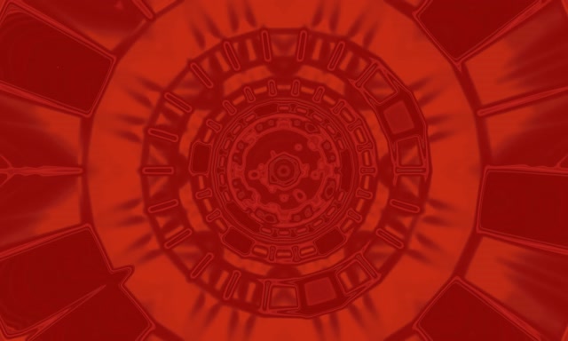 Vj loop Rød Mandala Stjerne Neon Tunnel 5:3 bred 60fps Pauseskærm