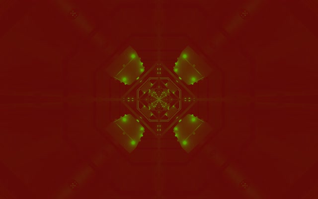 Neon Tunnel Grøn Oktagon Vortex VJ Loop 60fps 16:10 Macbook Pauseskærm