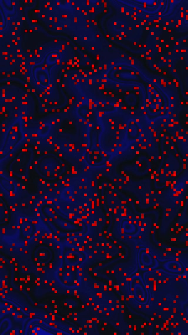 Neon Tunnel Red Pixel Storm Blue Swirl Vj Loop 9:16 Reels 60fps Screensaver