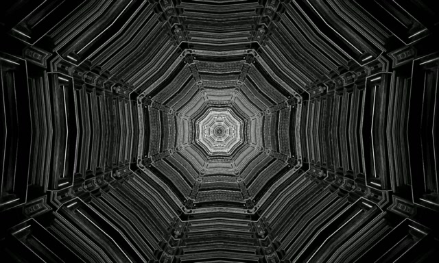 Neon Tunnel Oktagon Hvirvel VJLoops 5:3 Bred 60fps Pauseskærm