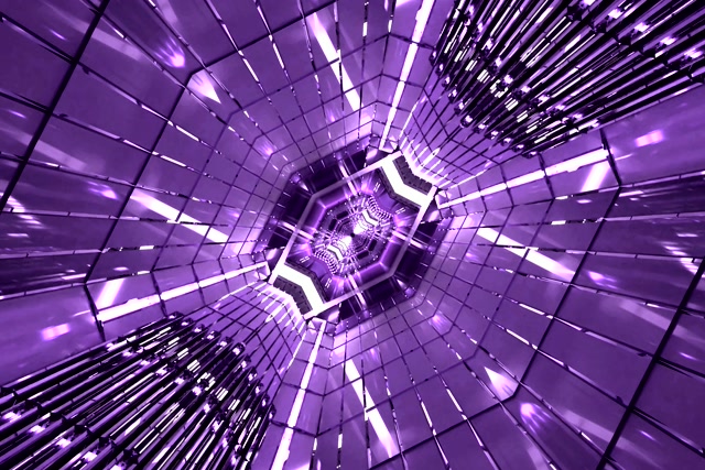 Lilla Neon Tunnel Pauseskærm 3:2 Surface 60fps VJ Loop PC Laptop