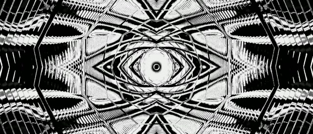 Sort & Hvid Neon Tunnel Pauseskærm 21:9 Ultrawide 60fps Vj Loop PC