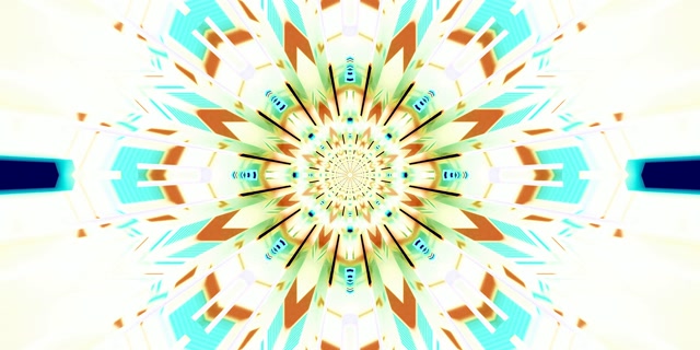 Neon Tunnel Kaleidoskop Eksplosion VJ Loop 2:1 Univisium 60fps Pauseskærm