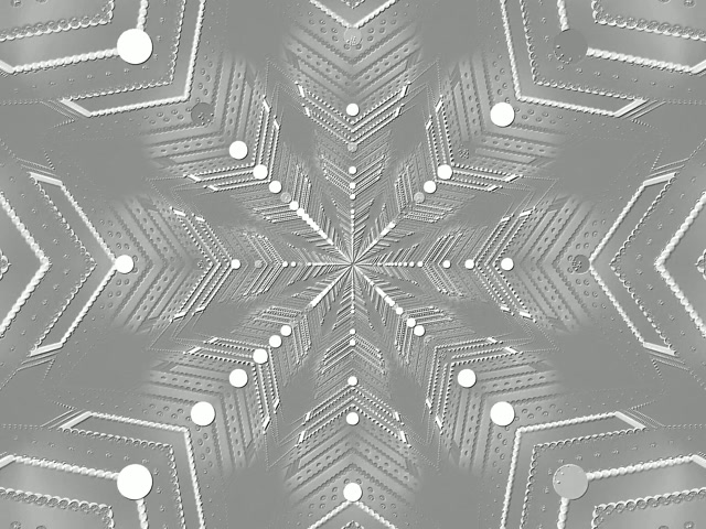 Sølv Neon Tunnel Snefnug 4:3 classic 60fps Pauseskærm VJ Loop