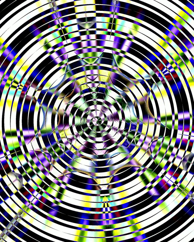 Neon Tunnel Concentric Circles VJ Loop 4:5 Instagram 60fps Screensaver