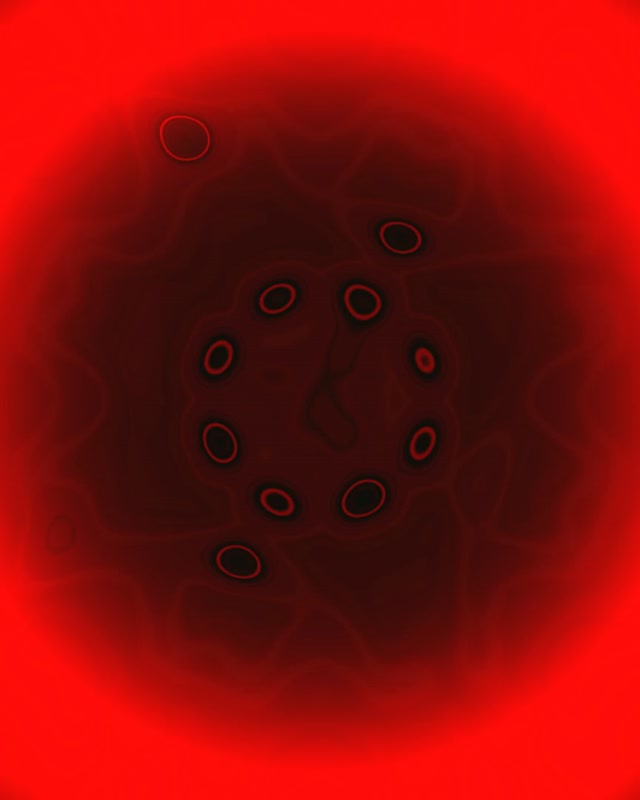 Rød Sort Mandala Neon Tunnel Vj Loop 4:5 Instagram 60fps Pauseskærm