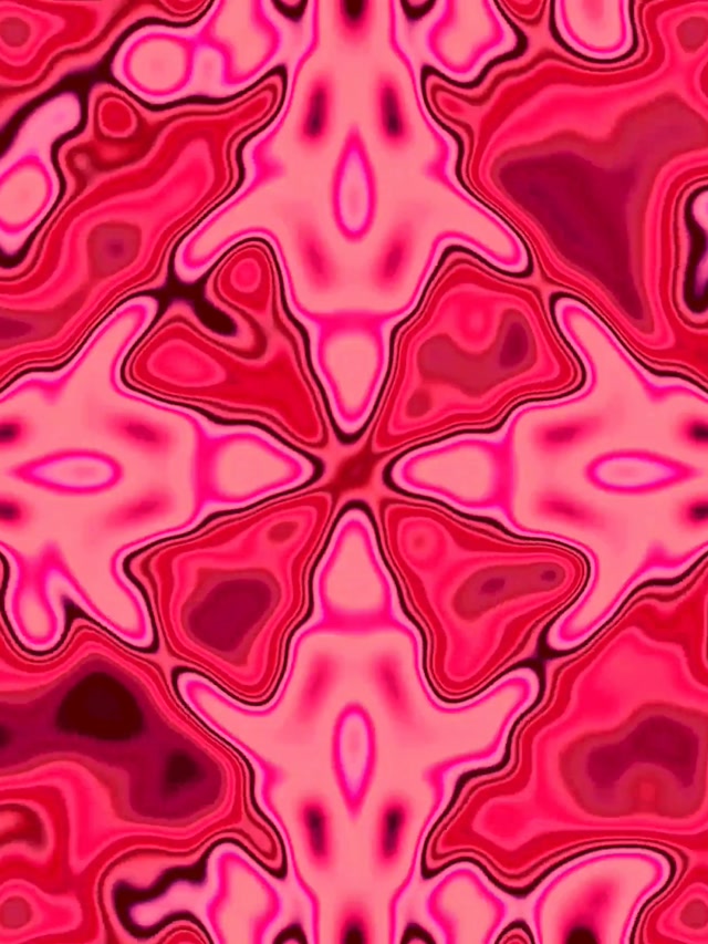 Neon Tunnel Pink Rød Kaleidoskop VJ Loop 3:4 iPad Portræt 60fps Pauseskærm