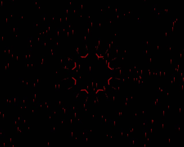 Rød Neon Tunnel Pauseskærm 5:4 Industrial 60fps VJ Loop Live Baggrund