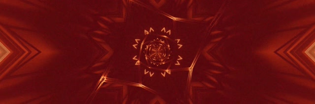 Neon Tunnel Kobber Mandala Stjerne VJ Loop 3:1 Triple Wide 60fps Pauseskærm