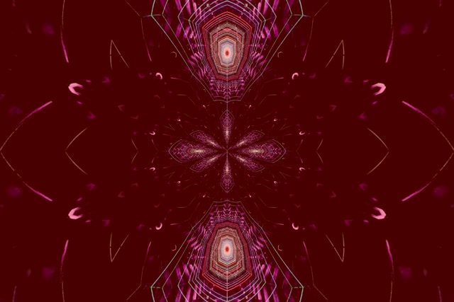 Pulsating Mandala Neon Tunnel 3:2 Surface 60fps VJ Loop Screensaver